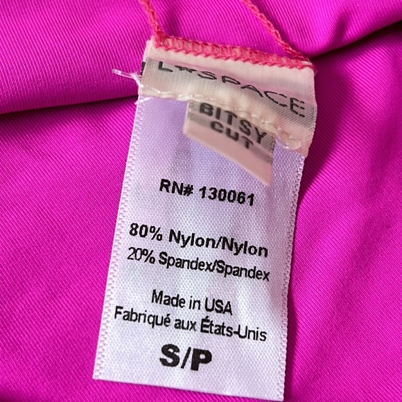 L Space Bikini Womens Harrington High waist Bitsy Cut Pink Small - Picture 5 of 11
